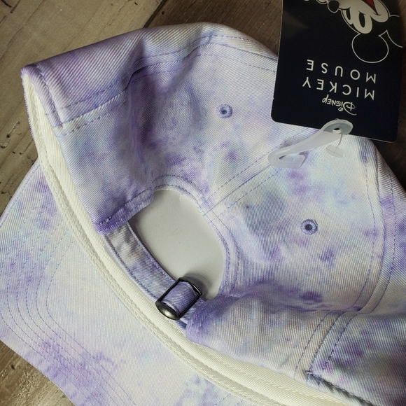 NWT Disney Mickey Mouse Pineapple Tie-Dye Dad Cap (One Size) Unisex Purple - Picture 10 of 12